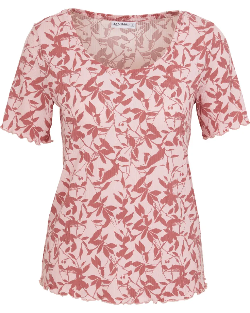Geripptes T-Shirt Janina, Rundhalsausschnitt-KiK Onlineshop Cheap