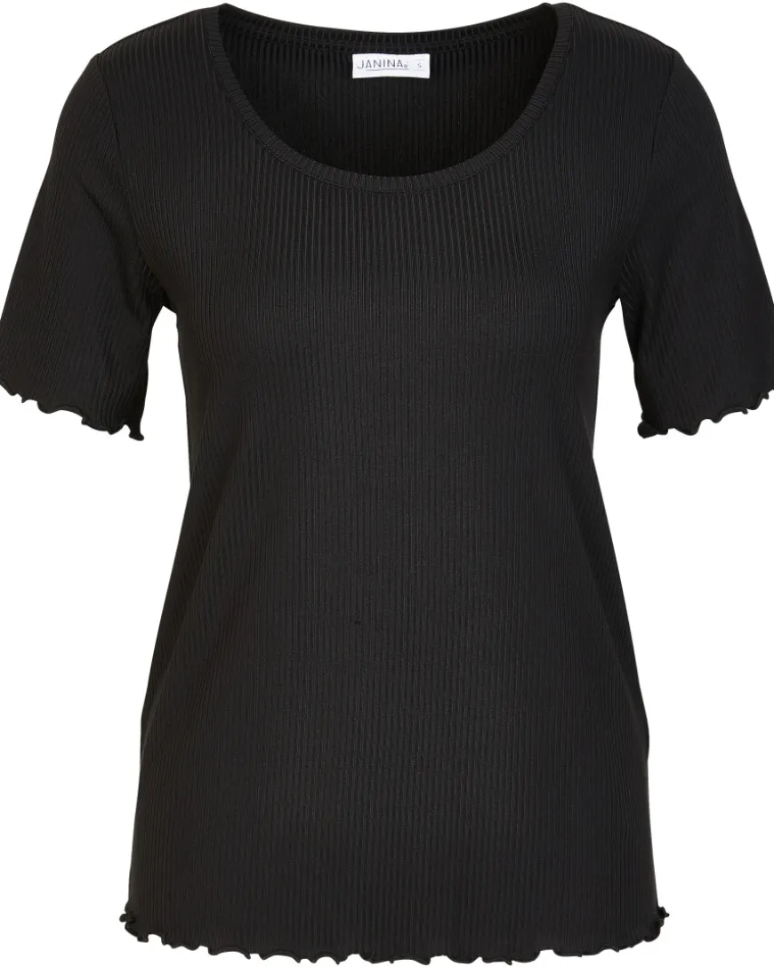 Geripptes T-Shirt Janina, Wellenkanten-KiK Onlineshop Cheap