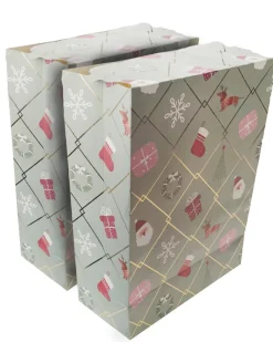 Geschenktüten Weihnachten 2er-Pack, verschiedene Designs-KiK Onlineshop Outlet