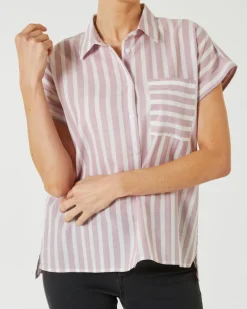 Gestreifte Hemdbluse Knopfleiste-KiK Onlineshop Shop