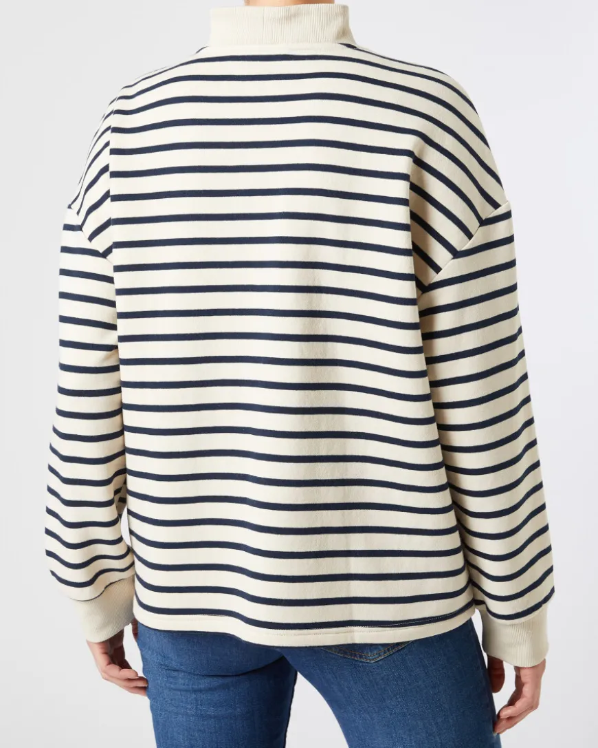 Gestreifter Sweatpullover Janina, Troyer-KiK Onlineshop Best