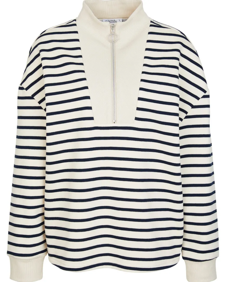 Gestreifter Sweatpullover Janina, Troyer-KiK Onlineshop Best