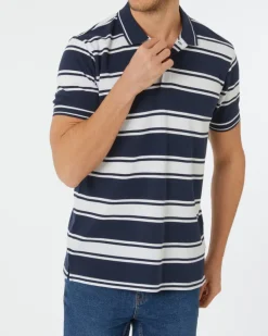 Gestreiftes Poloshirt X-Mail, verschiedene Designs-KiK Onlineshop Discount