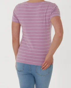 Gestreiftes T-Shirt Janina, Stretchanteil-KiK Onlineshop Outlet