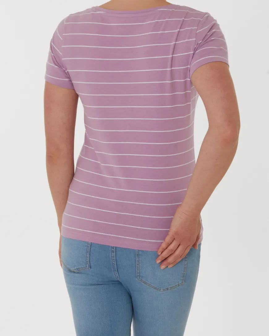 Gestreiftes T-Shirt Janina, Stretchanteil-KiK Onlineshop Outlet