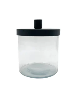 Glas mit Kerzenhalter ca. 12 x 14,5 cm-KiK Onlineshop Clearance