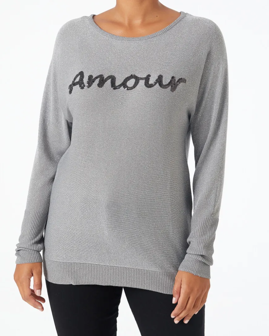 Glitzernder Strickpullover Janina, Pailletten-KiK Onlineshop Store