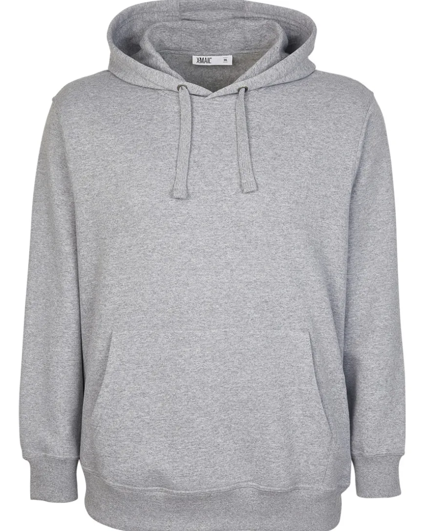 Grauer Sweatpullover X-Mail, Kapuze-KiK Onlineshop Online