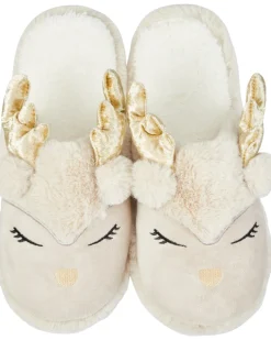 Hausschuhe Rentier Janina, Kunstfell-KiK Onlineshop Cheap