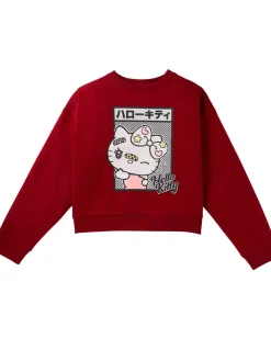 Hello Kitty Sweatshirt Rundhalsausschnitt-KiK Onlineshop Cheap