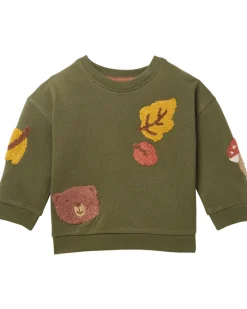 Herbstliches Sweatshirt Ergee, Schulterknöpfe-KiK Onlineshop Clearance
