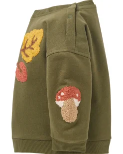 Herbstliches Sweatshirt Ergee, Schulterknöpfe-KiK Onlineshop Clearance