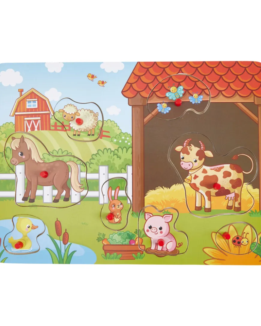 Holzpuzzle mit 8 Teilen Happy People-KiK Onlineshop Cheap