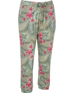 Hose mit floralem Muster Janina, Caprilänge-KiK Onlineshop Outlet