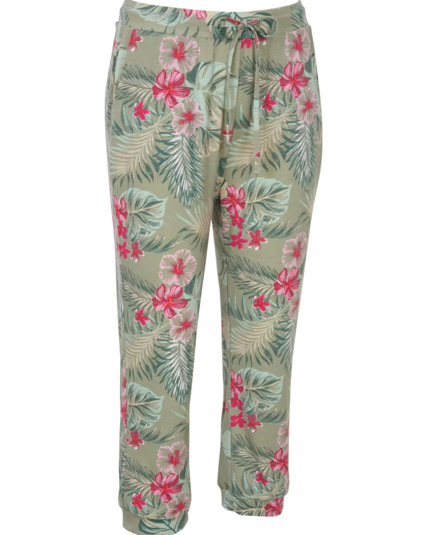 Hose mit floralem Muster Janina, Caprilänge-KiK Onlineshop Outlet