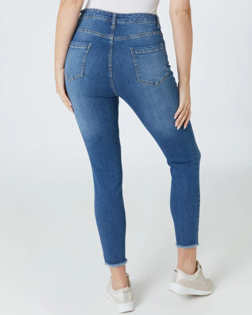 Jeans im 5-Pocket-Style Janina, Slim-fit, knöchellang-KiK Onlineshop Online