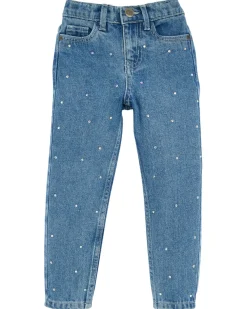 Jeans mit Strasssteinen weitenverstellbarer Bund-KiK Onlineshop Store