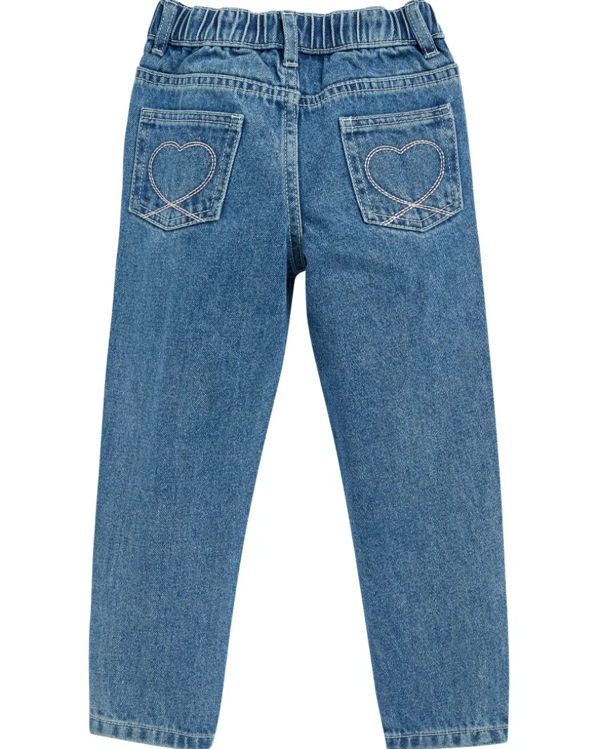 Jeans mit Strasssteinen weitenverstellbarer Bund-KiK Onlineshop Store