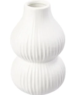 Keramikvase mit Riffeln ca. 17,6 cm-KiK Onlineshop Clearance