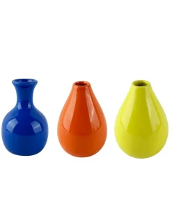 Keramikvasen in verschiedenen Farben 3-tlg. Set-KiK Onlineshop Outlet