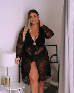 Kimono Janina curved, aus Spitze-KiK Onlineshop Best Sale