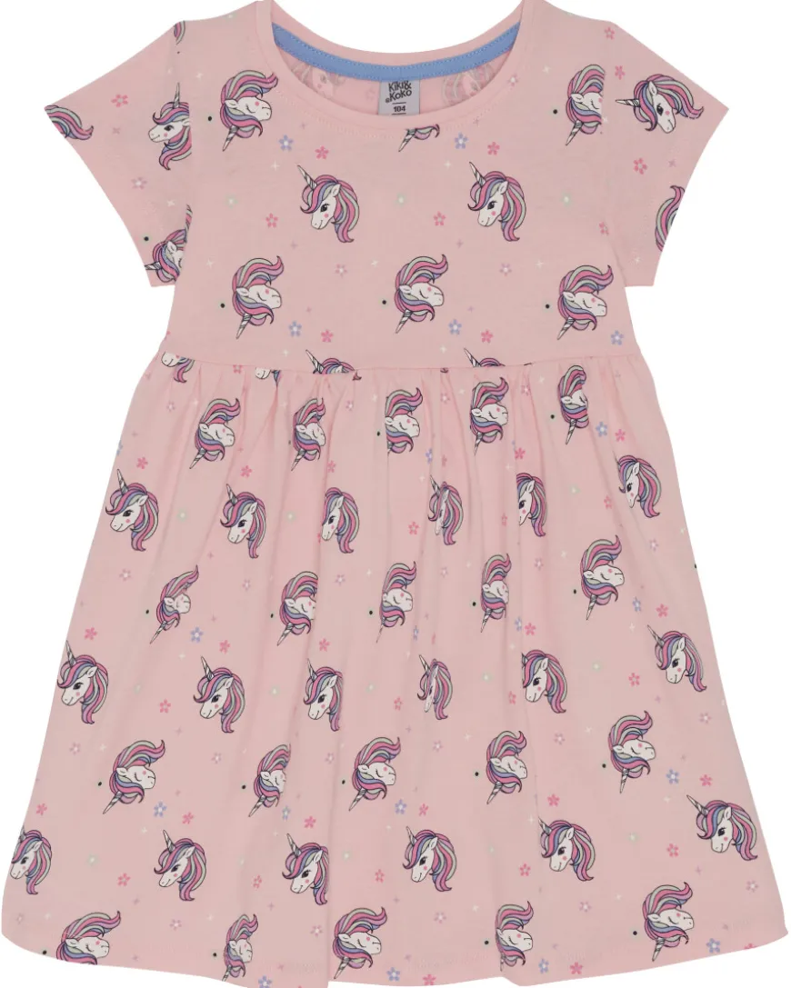 Kleid Einhörner Kiki & Koko, Rundhalsausschnitt-KiK Onlineshop Flash Sale