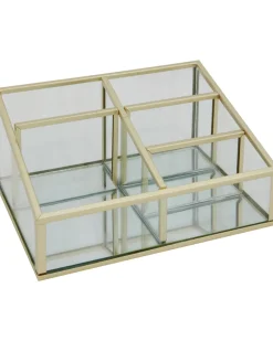 Kosmetik-Organizer aus Glas ca. 16 x 12 x 7 cm-KiK Onlineshop Outlet