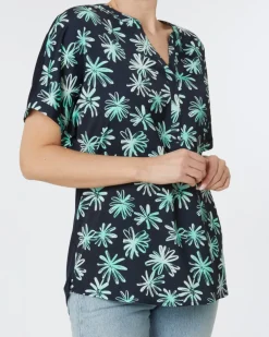 Kurzarmbluse Janina, Y-Ausschnitt-KiK Onlineshop Fashion