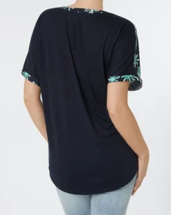 Kurzarmbluse Janina, Y-Ausschnitt-KiK Onlineshop Fashion