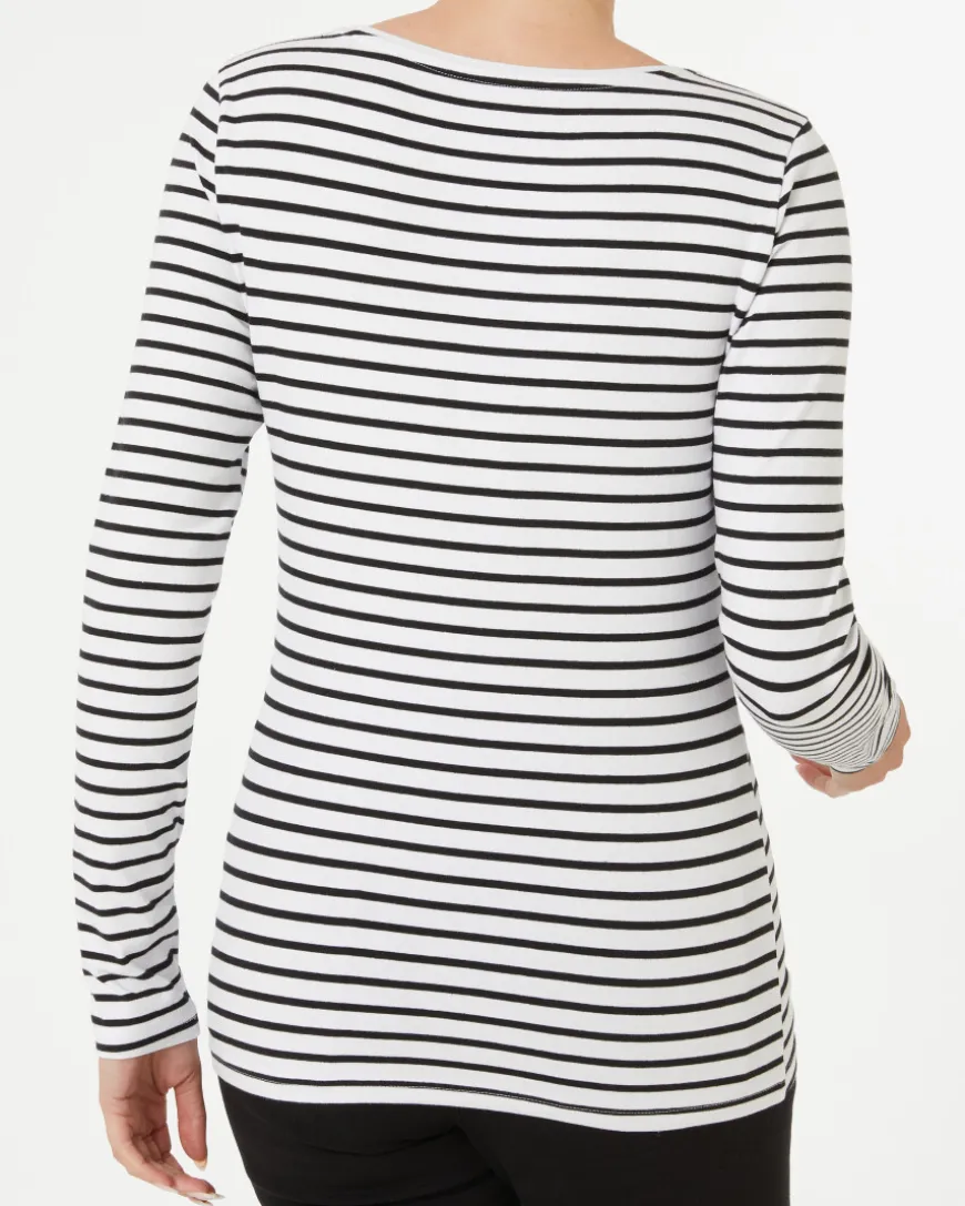 Langarmshirt mit Stretch Janina, Rundhalsausschnitt-KiK Onlineshop Store