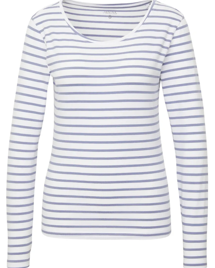 Langarmshirt mit Stretch Janina, Rundhalsausschnitt-KiK Onlineshop Shop
