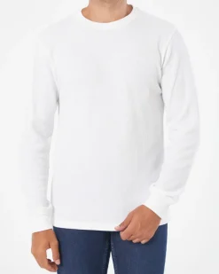 Langarmshirt Waffeloptik X-Mail, Rundhalsausschnitt-KiK Onlineshop Hot