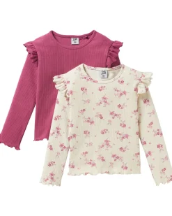 Langarmshirts mit Rüschen 2er-Pack-KiK Onlineshop Flash Sale