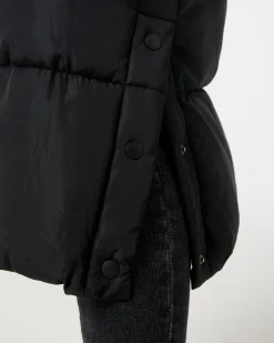Langer Steppmantel Janina, Kapuze-KiK Onlineshop Best