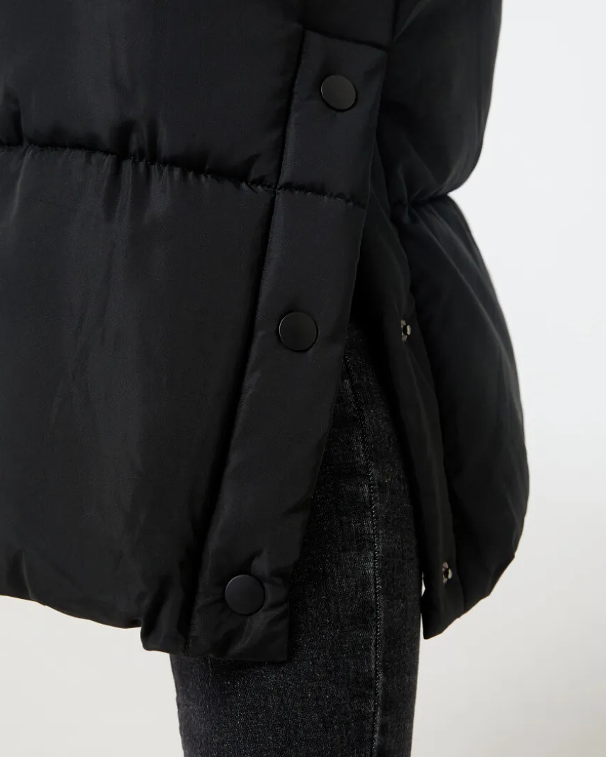 Langer Steppmantel Janina, Kapuze-KiK Onlineshop Best