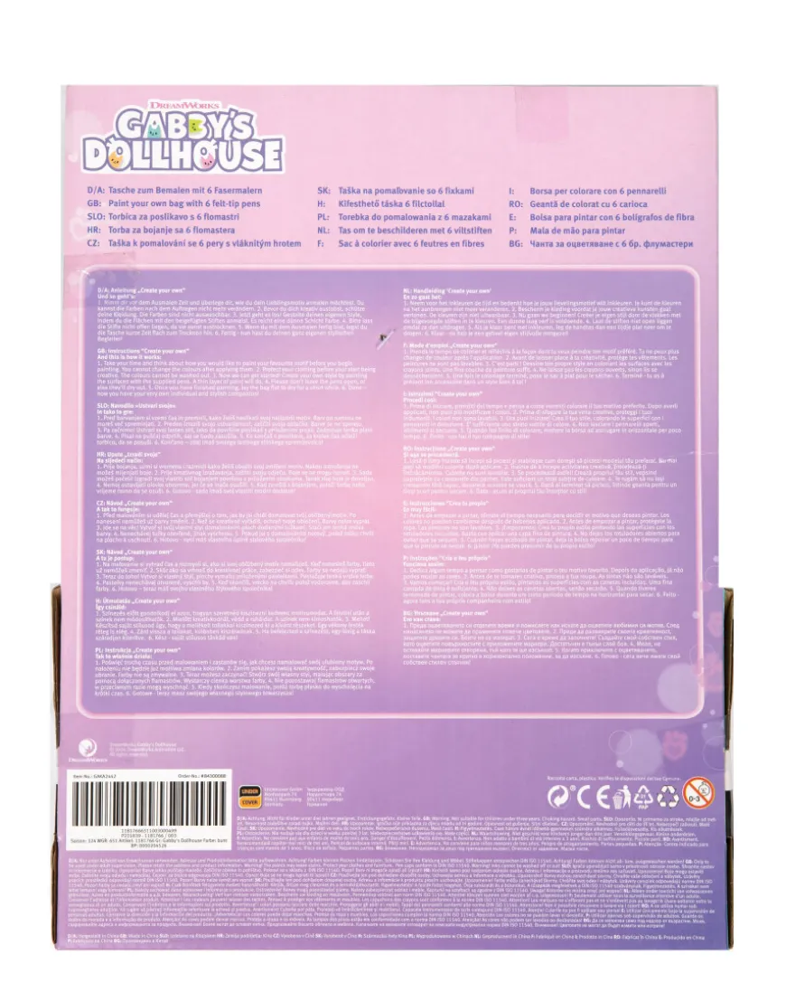 Lizenz Tasche zum Ausmalen verschiedene Lizenzen-KiK Onlineshop Clearance