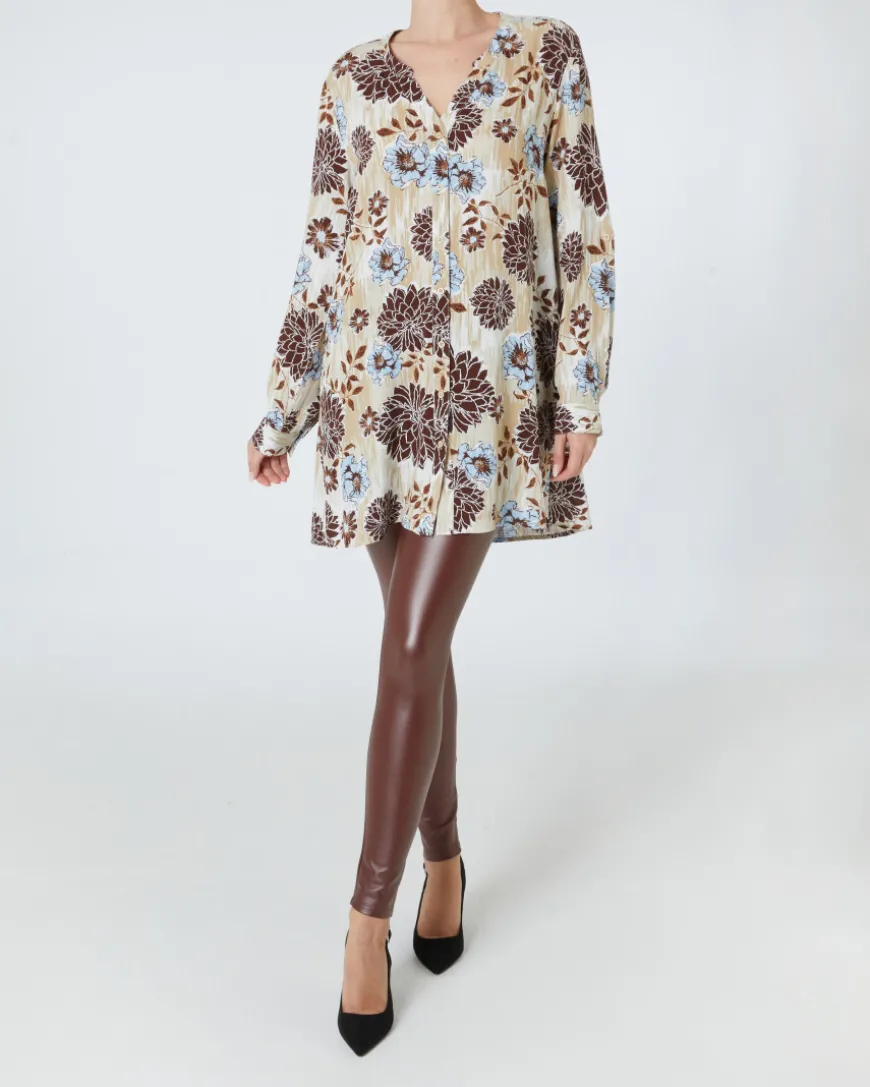Longbluse Blumen Janina, Y-Ausschnitt-KiK Onlineshop Best Sale