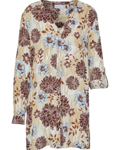 Longbluse Blumen Janina, Y-Ausschnitt-KiK Onlineshop Best Sale
