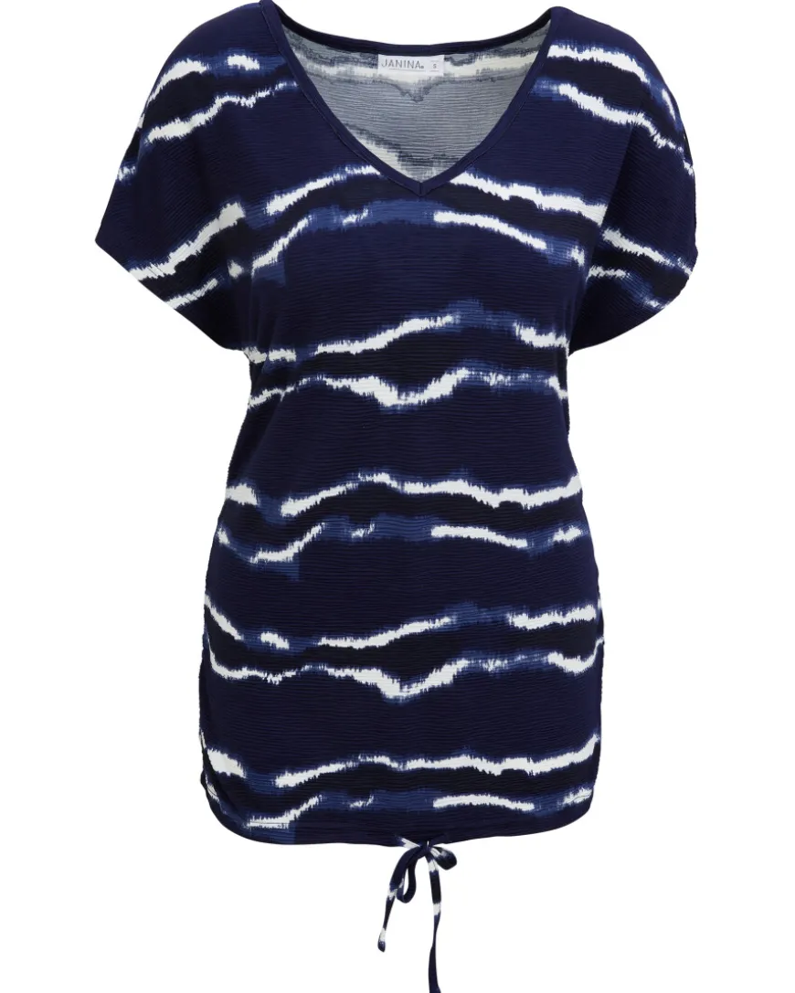 Longshirt mit V-Ausschnitt Janina, Tunnelzug-KiK Onlineshop Outlet