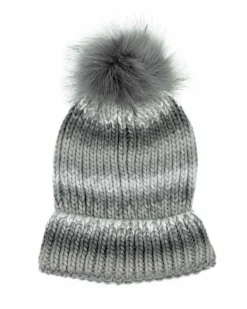Mehrfarbige Strickmütze Janina, Bommel-KiK Onlineshop Store