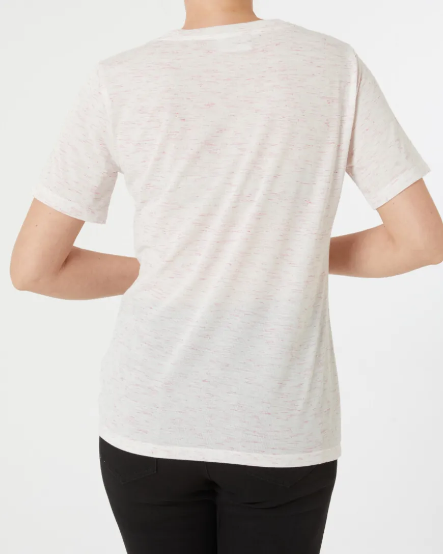 Melange T-Shirt Janina, Rundhalsausschnitt-KiK Onlineshop Cheap