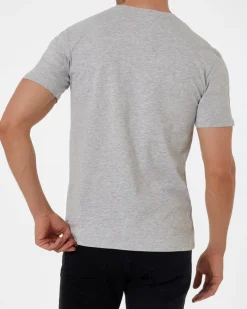 Meliertes Basic T-Shirt X-Mail, Rundhalsausschnitt-KiK Onlineshop Flash Sale