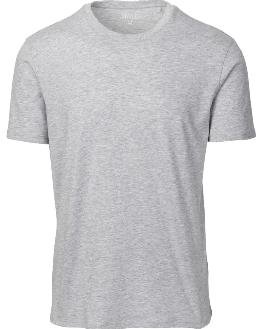 Meliertes Basic T-Shirt X-Mail, Rundhalsausschnitt-KiK Onlineshop Flash Sale