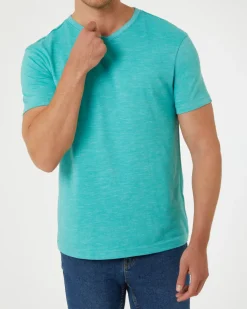 Meliertes T-Shirt X-Mail, V-Ausschnitt-KiK Onlineshop Cheap