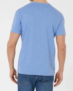 Meliertes T-Shirt X-Mail, V-Ausschnitt-KiK Onlineshop Discount