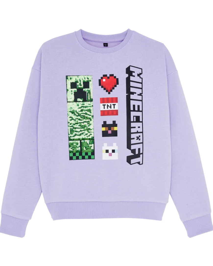 Minecraft Sweatpullover Pailletten-KiK Onlineshop Fashion