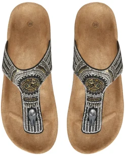 Modische Zehentrenner Janina, Perlenbesatz-KiK Onlineshop Store