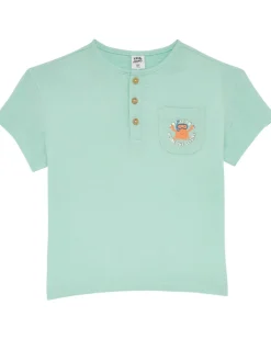 Musselin-Shirt Krabbe Kiki & Koko, Brusttasche-KiK Onlineshop Shop