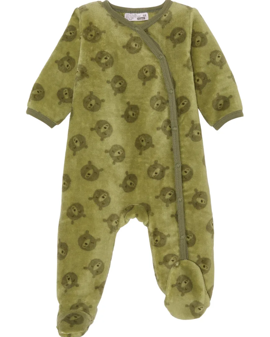 Newborn Fleece-Strampler Bär Ergee, Knopfleiste-KiK Onlineshop Clearance