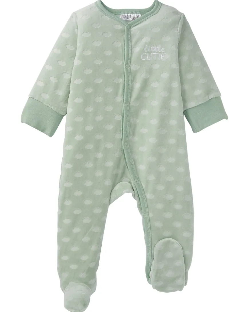 Newborn Strampler aus Velours Ergee, Wolkenmuster-KiK Onlineshop Sale